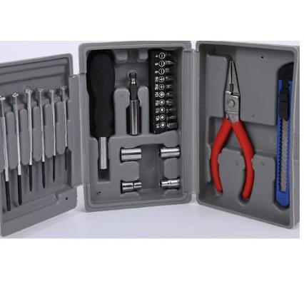 [COD] Tool Kit 24in1 Kombinasi Alat Tukang Set Toolbox Obeng Cut Tang + Obeng Kembang + Datar