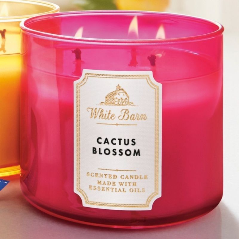 BATH &amp; BODY WORKS BBW CACTUS BLOSSOM 3-WICK SCENTED CANDLE 411 G LILIN WANGI 3 SUMBU UKURAN BESAR PENGHARUM RUANGAN