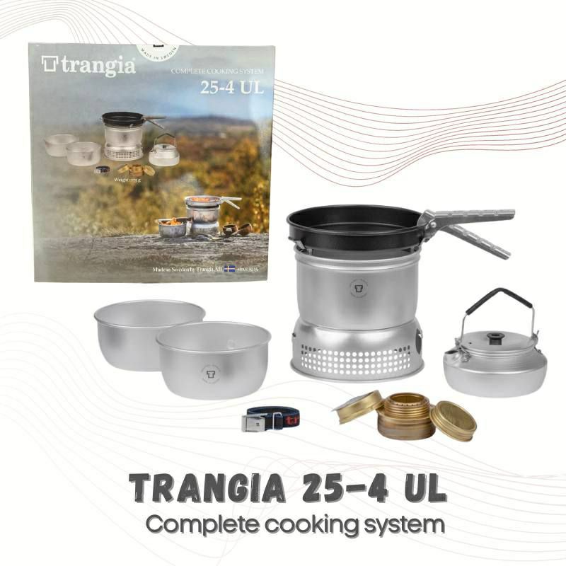 Kompor Trangia 25-4 UL TRANGIA 25-6 UL Cooking Set Swedia Alat Masak Camping Panci