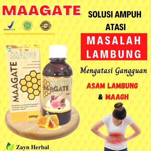 MAAGATE MADU MAAGATE | MADU MAAG KRONIS / MADU ASAM LAMBUNG / MADU GERD 100% ORIGINAL ASLI AMPUH