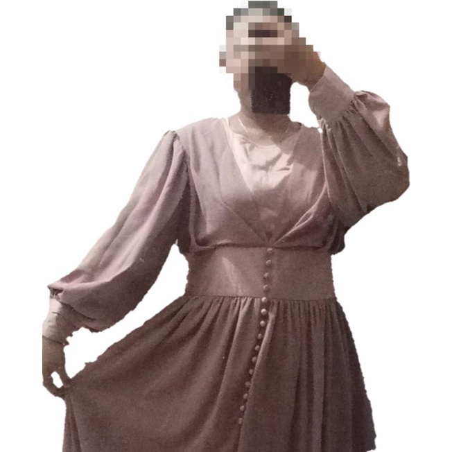 Preloved - Dress Vintage Rosegold Jumbo