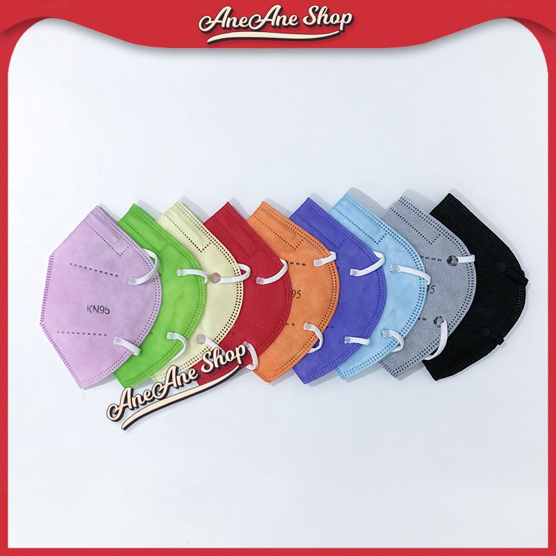 Masker Alkindo KN95 Warna 5ply isi 10 Disposable Face Mask 5 Ply 5 Layers