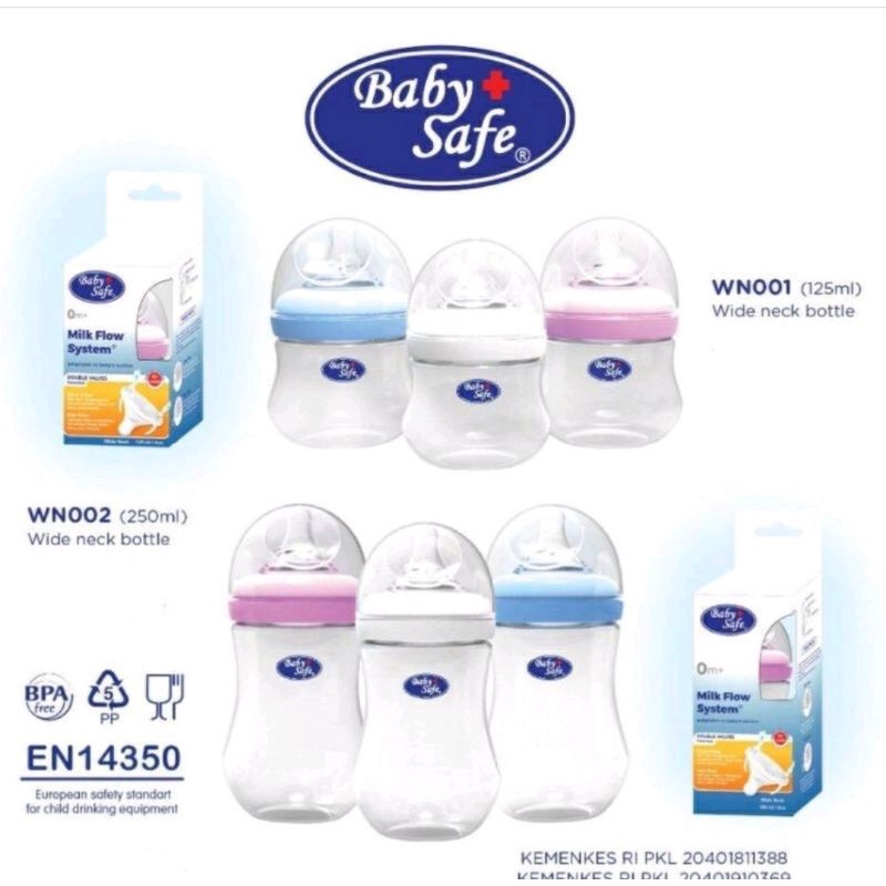 Babysafe Baby Safe Botol Dot Susu Model Wideneck Original