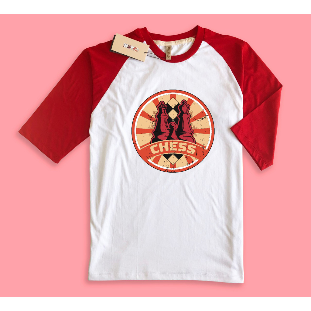 Kaos Raglan Catur Chess Logo