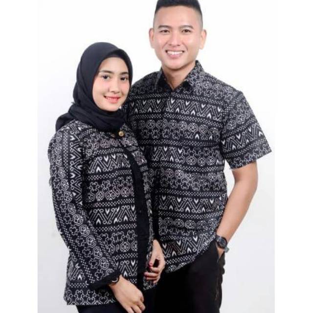  KEMEJA  BATIK  COUPLE PRIA WANITA  BLOUSE BATIK  COPLE PRIA 