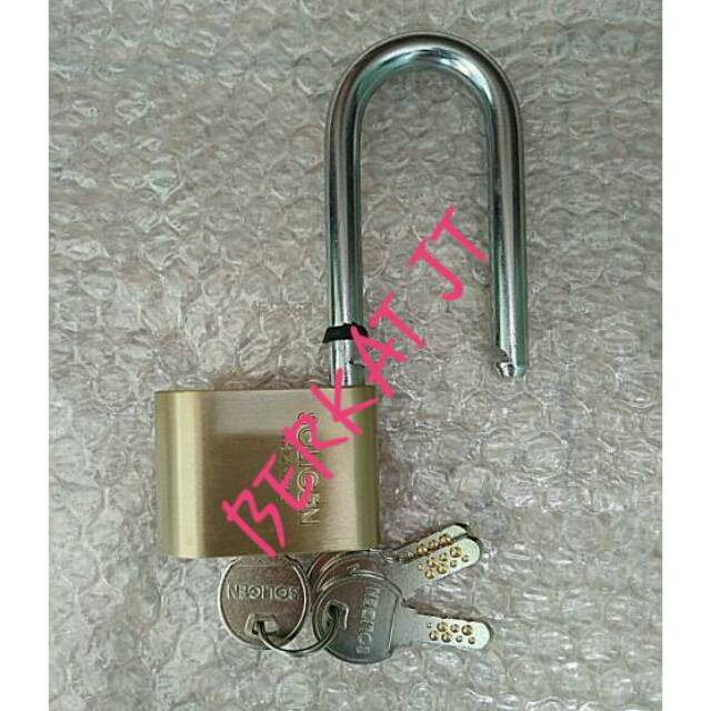 GEMBOK KUNINGAN ASLI 60 PANJANG/GEMBOK SOLIGEN/GEMBOK PER/GEMBOK PAGAR