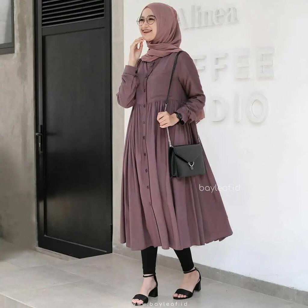 PRATIWI LONG TUNIK - KATUN RAYON  - BAHAN ADEM - PAKAIAN WANITA - BISA COD