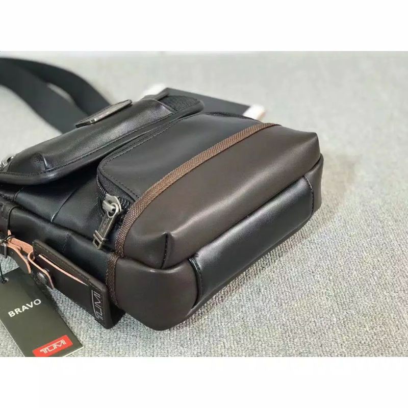 Tas selempang TUMI Alpha Bravo Barstow Full Leather Mirror Quality