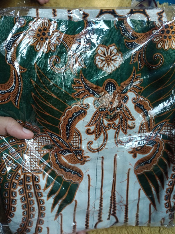 Kemeja Batik Pria Lengan Panjang Size M L Xl Xxl  Bswart Batik Hrb026 Kenongo Hem