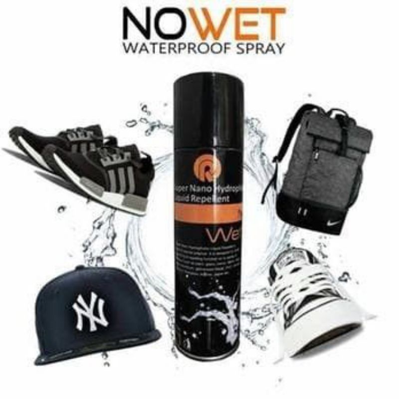 No Wet Spray Anti Air Untuk Sepatu Tas dan Baju - Formula anti air