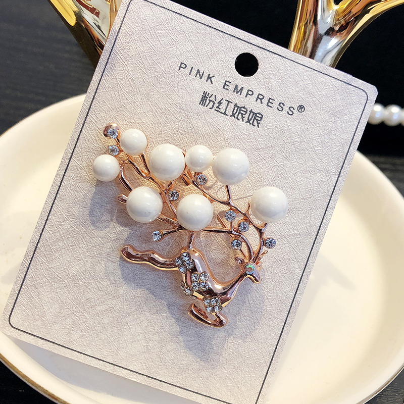 Bros Bros Pin Perempuan Korea Suasana Mewah Selendang Gesper Mantel Kardigan Dekorasi Kreatif-5