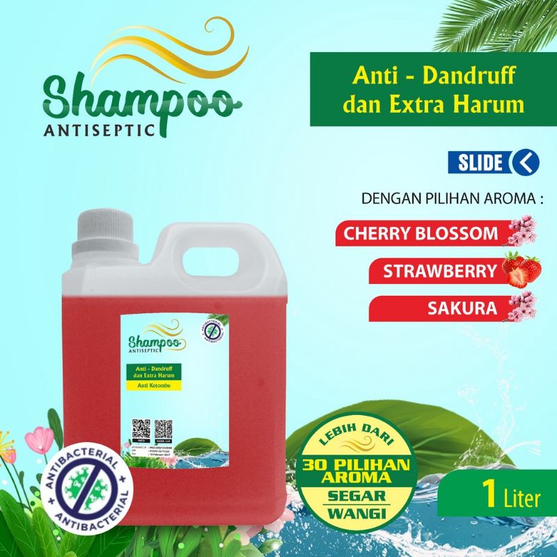 Shampo Anti  Dandruff aneka aroma wangi kemasan jurigen1 liter