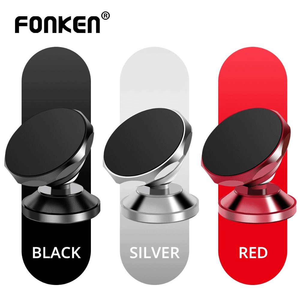 

FONKEN Car Phone Holder Magnetic Desk Universal 360 Air Vent Mount Stand for Mobile Phone GPS Stands