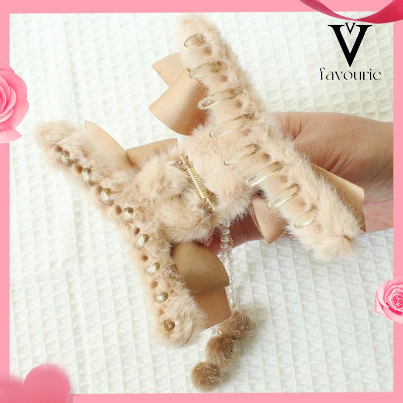 [COD]Klip Rumbai Mewah Hiu Hiasan Kepala Jepit Rambut Besar-FA