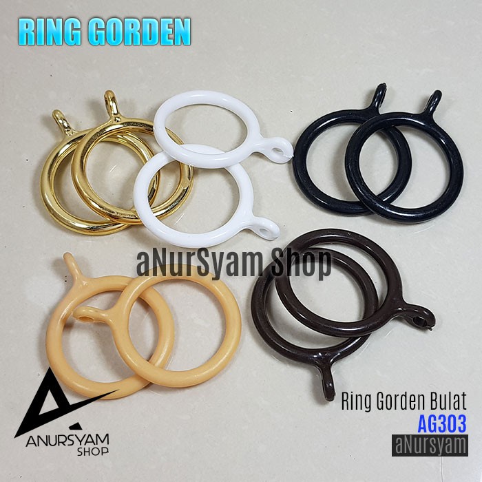 10 Pcs Ring Rolet Gorden AG303 / Cincin Rel Bulat Gantungan Kawat Gorden / Cincin Gorden