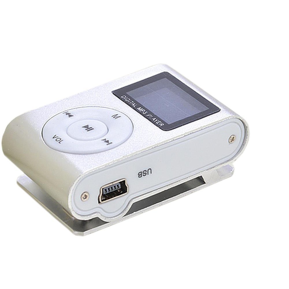 Pod MP3 Player TF Card dengan Klip &amp; LCD - ZC10 - OMPL04SV Silver