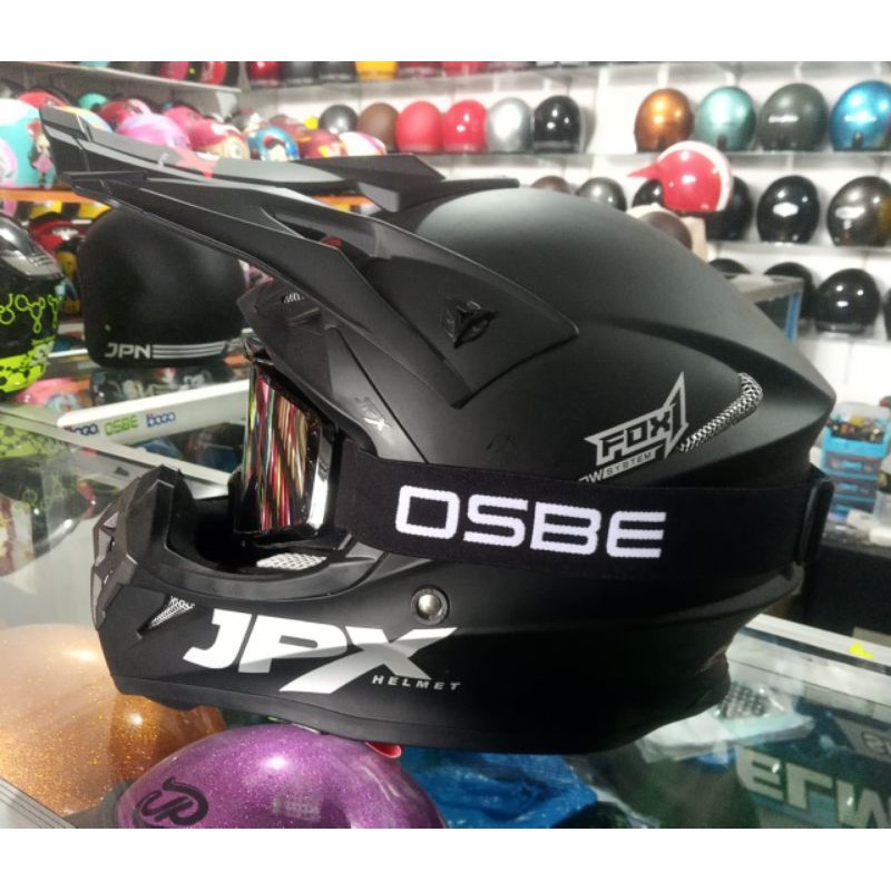 HELM JPX CROSS FOX1 YELLOW//TOSCA//HIJAU ARMY//HITAM DOFF//HITAM GLOSSY//HIJAU//ORANGE