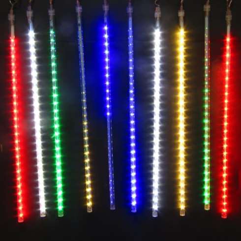 LAMPU LED METEOR TUBE RGB 50CM 10 BATANG