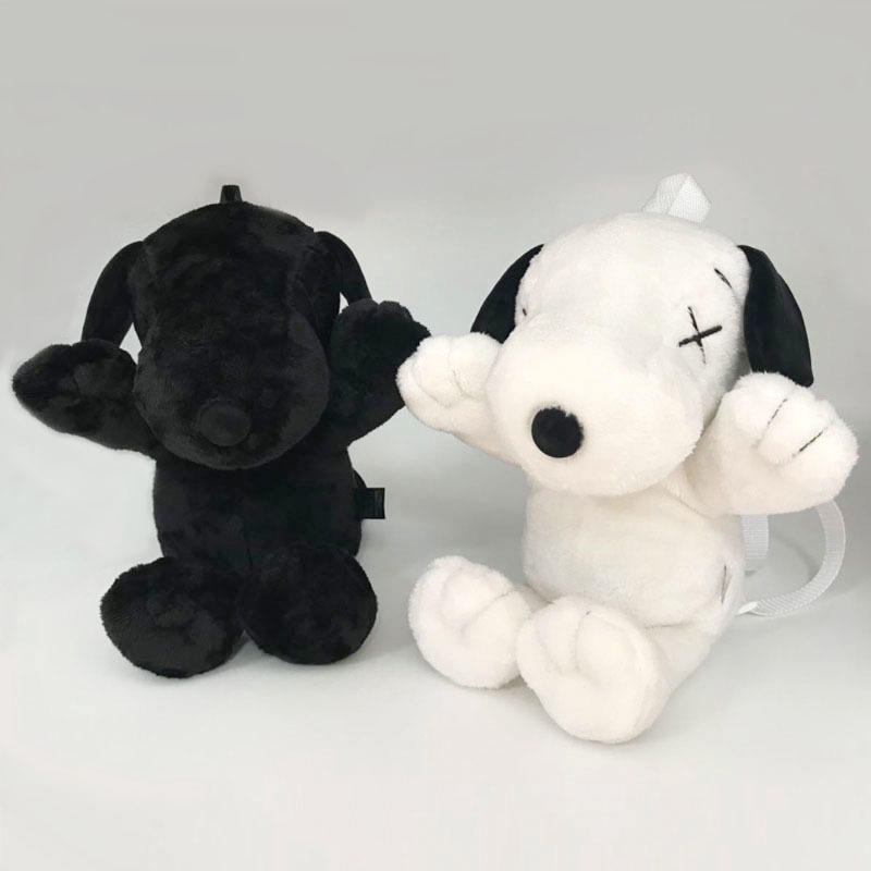 Tas Mewah Kaws Snoopy Snoopy Ransel Anjing Hitam Dan Putih Mainan