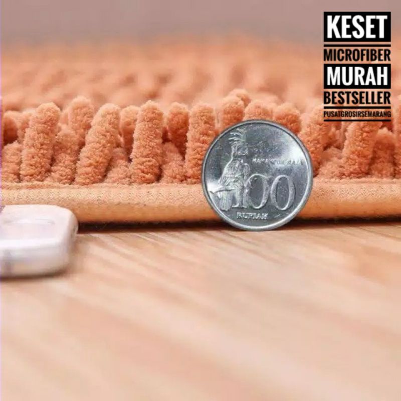 Keset CENDOL Kotak Doff Microfiber 40x60 cm / Keset Kaki / Keset Kamar Mandi PREMIUM / Door Mat Anti Slip (BISA PILIH WARNA)