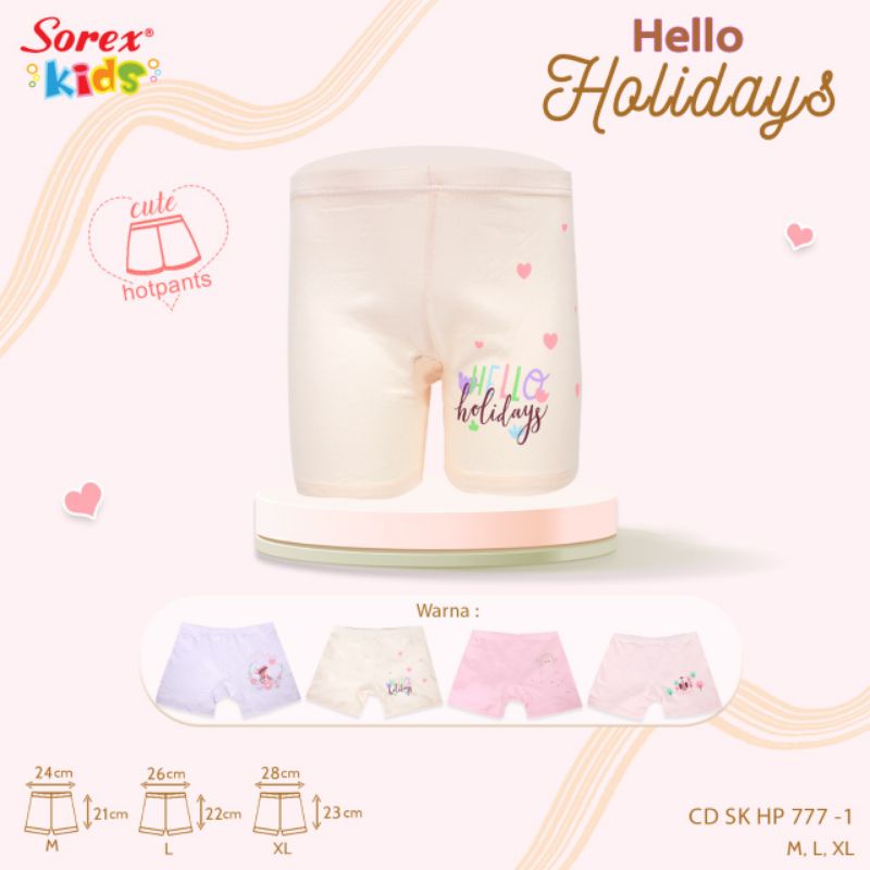 Sorex kids girl HP 777  celana dalam anak perempuan