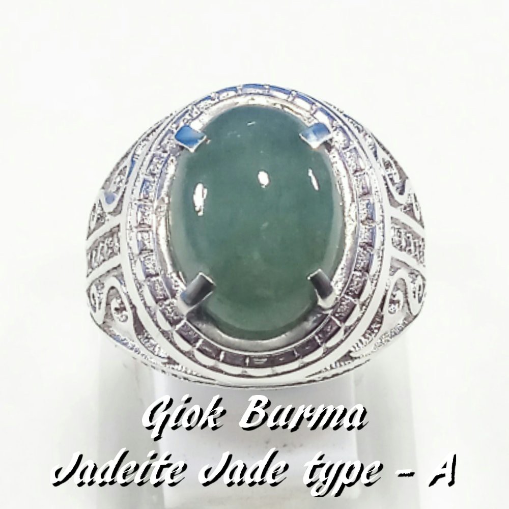 CINCIN BATU AKIK PERMATA NATURAL GIOK BURMA NATURAL JADEITE JADE TYPE A MEWAH DAN TERMURAH