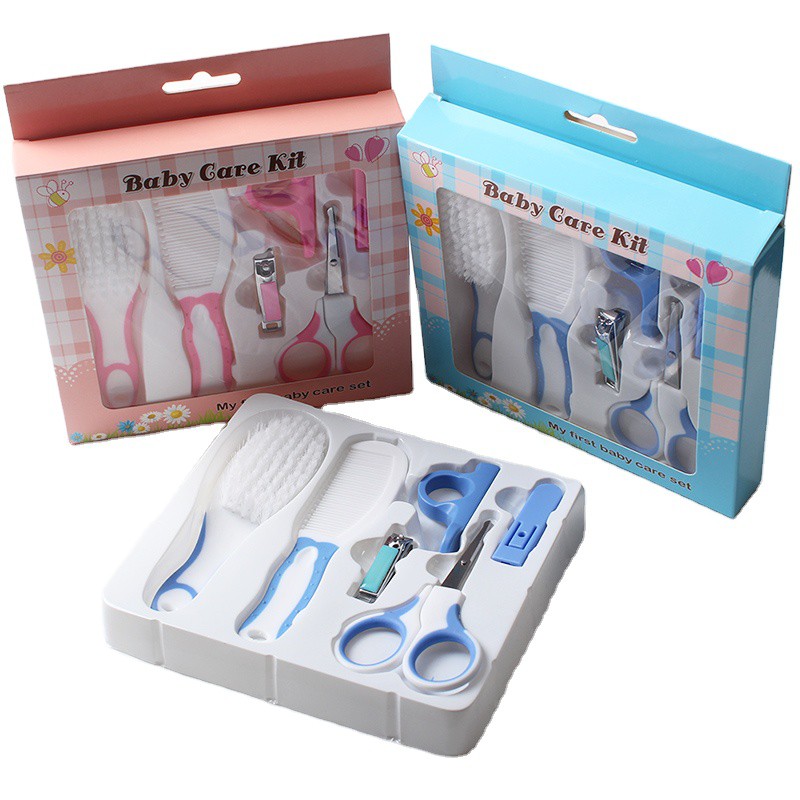 |COD&TERMURAH| BABY CARE KIT SET 6 IN1 Manicure Set Perlengkapan Bayi Set Newborn  Baby / Sisir bayi / Kado Lahiran Bayi / Set Perlengkapan Bayi Baru Lahir / Gunting Kuku Bayi / Sisir Rambut Bayi / Gunting Kuku Bayi-1