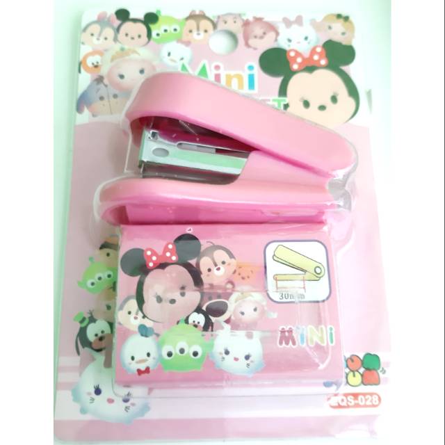 

Stapler mini Pink dan Biru Tsum tsum Lucu