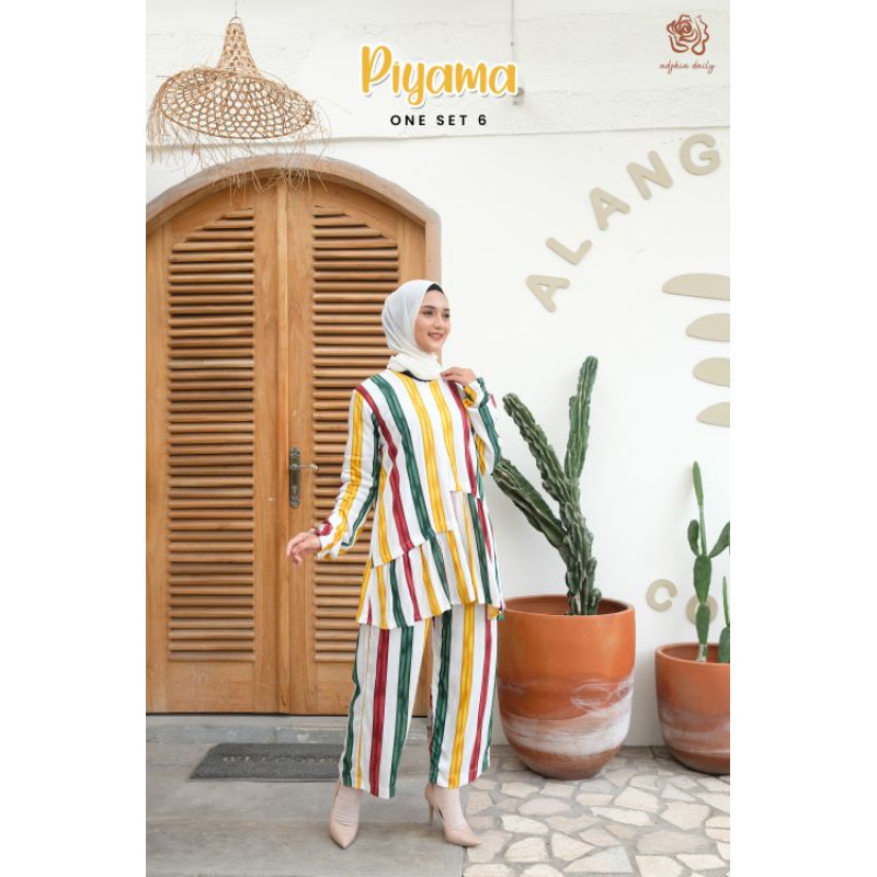 PIYAMA ONE SET 6 By ADZKIA DAILY