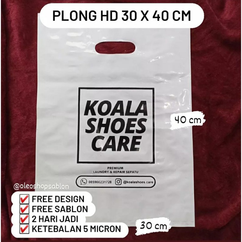 

[TERMURAH] Plastik olshop custom FREE DESIGN DISAIN Ukuran 30x40