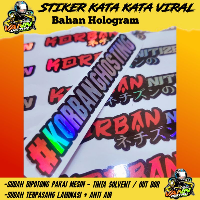 stiker korban ghosting merah putih