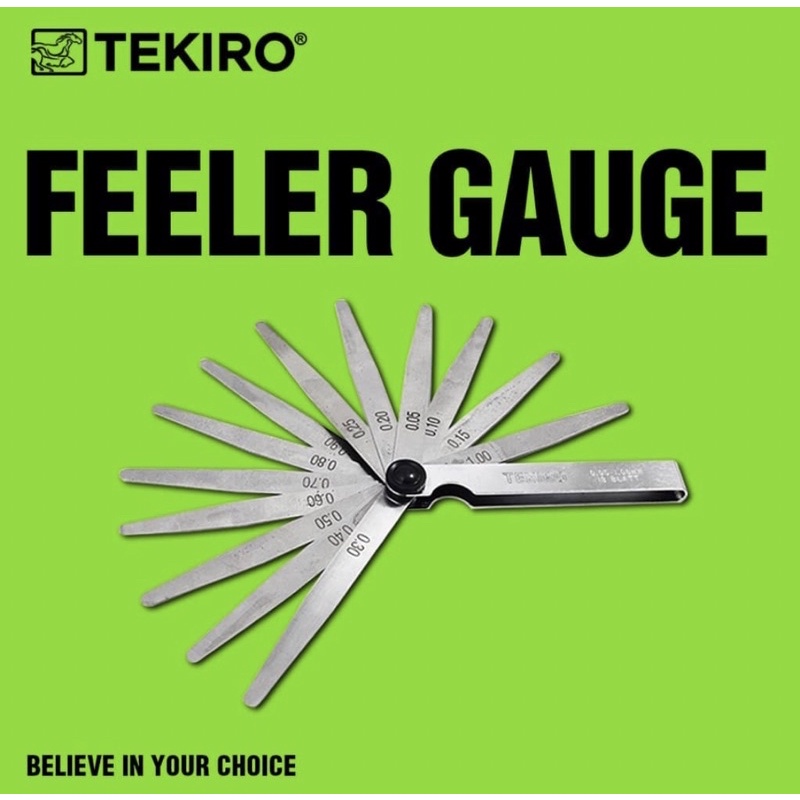 feeler gauge 13 blades tekiro / fuller gauge 13 blades / puller gauge 13 blades / alat ukur kerapatan / kunci stel klep / alat ukur celah klep / feeler gauge tekiro