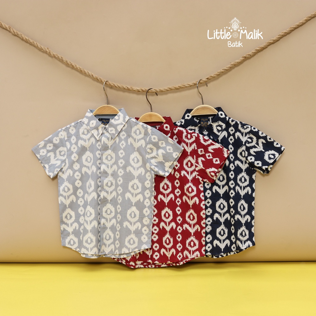 -Batik Organik- Kemeja Batik Anak Lengan Pendek By Little Malik Batik, Garutan