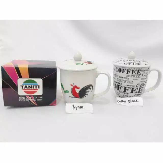 Cangkir + tutup Taniti / Mug teh / cangkir kopi