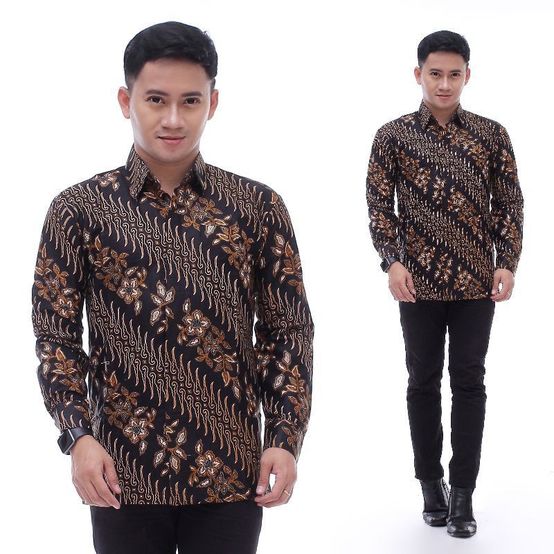 NEW ARRIVAL DISTRO BATIK PRIA BORDIR SOGAN HRB026 BATIKAF NOTOARTO BATIK IPNU-IPPNU HEM PRIA-Kmj Pelandang