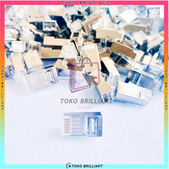 Konektor RJ45 Cat6 Connector Original 50 pcs / 100 pcs [BISA COD]