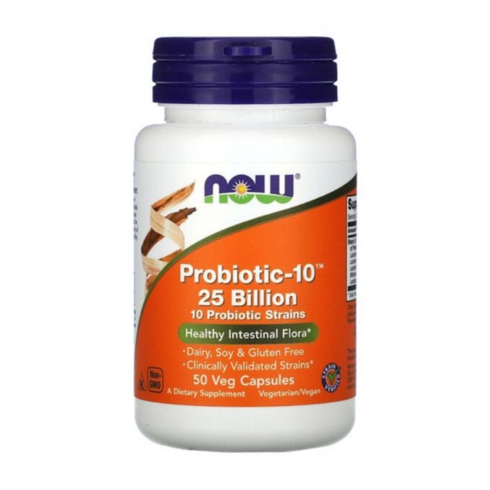 NOW Probiotic-10, 25 Billion, 50 Veg Capsules