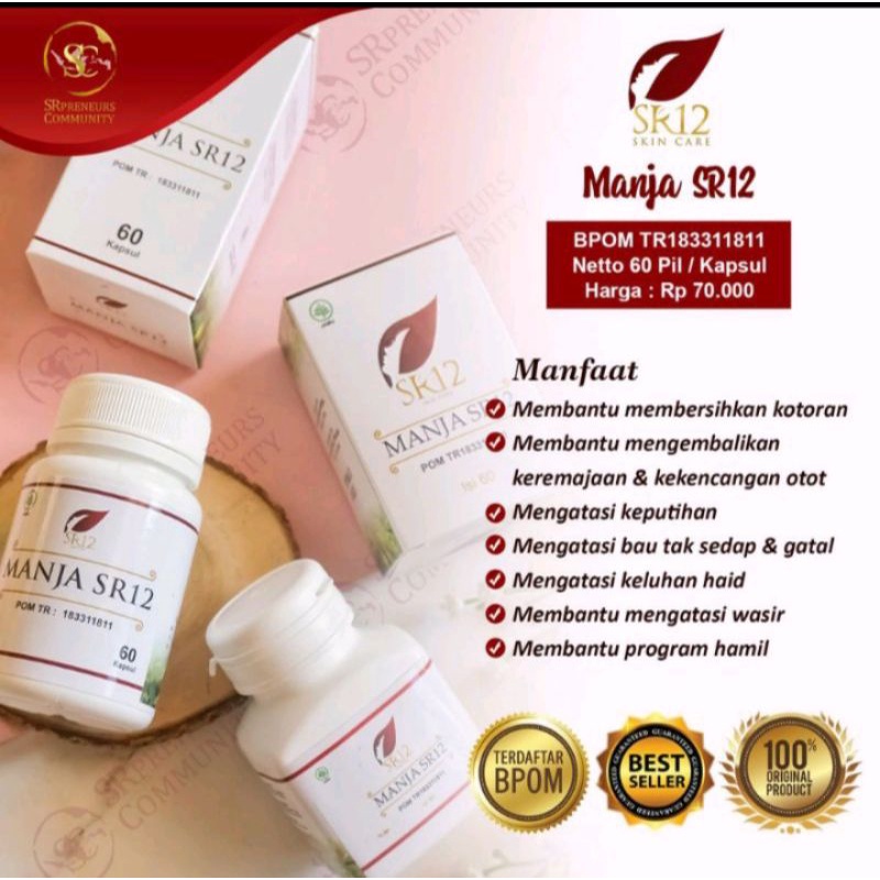 manjakani sr12 /promil/mengatasi keputihan