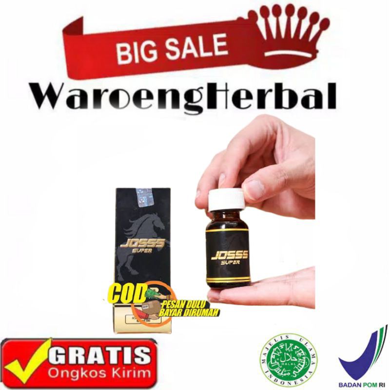 100% ORIGINAL Joss Super -Herbal Terbaik Untuk Pria Berstamina