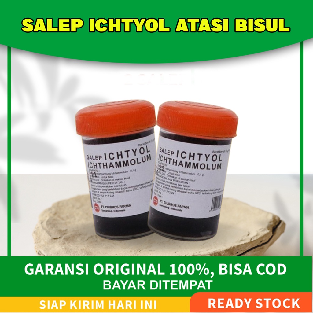 SALEP BISUL ICHTYOL - SALEP BPOM HILANGKAN BISUL, ANTIBAKTERIAL, ANTI JAMUR, ANTI PERADANGAN