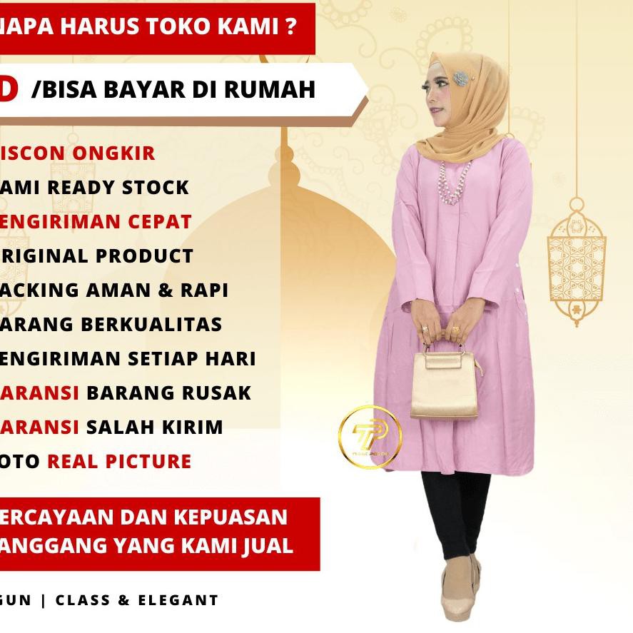 Bagus Baju Muslim Wanita Terbaru 2021 Kekinian Remaja / Baju Tunik Polos Wanita Muslim Kekinian Prem