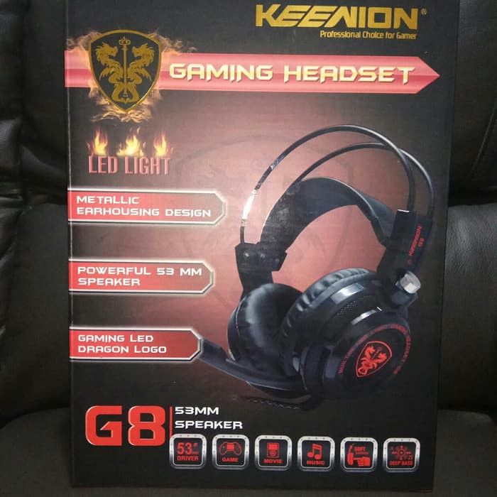 Keenion G8 Headset Gaming LED Light - Headset Keenion G8 Gaming