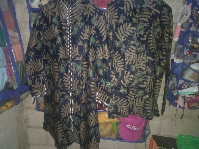 Couple Batik Tunik Modern Seragam Kerja Kantor Lengan Panjang