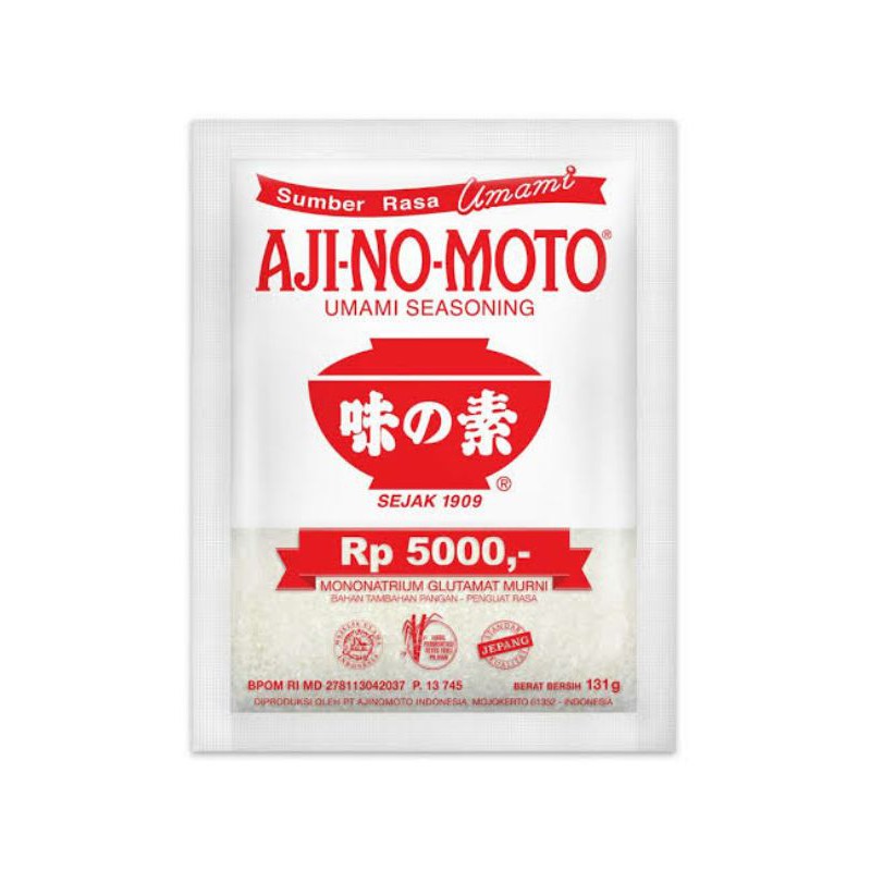 

Vetsin Ajinomoto Rp 5000