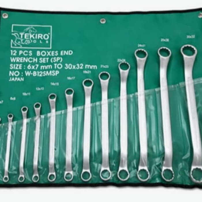 kunci ring set sunk panel 12 pcs (6-32mm) tekiro