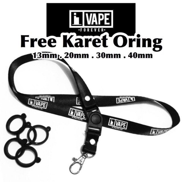 Lanyard Pods + Karet 13mm / 20mm / 30mm / 40mm