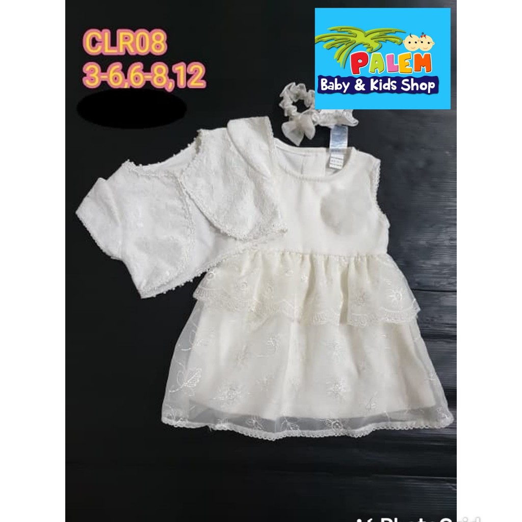 Catell Love Dress Putih Baby Balita Baju Pesta Clr05 Clr08