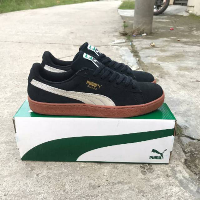 PUMA SUEDE BLACK WHITE GUM