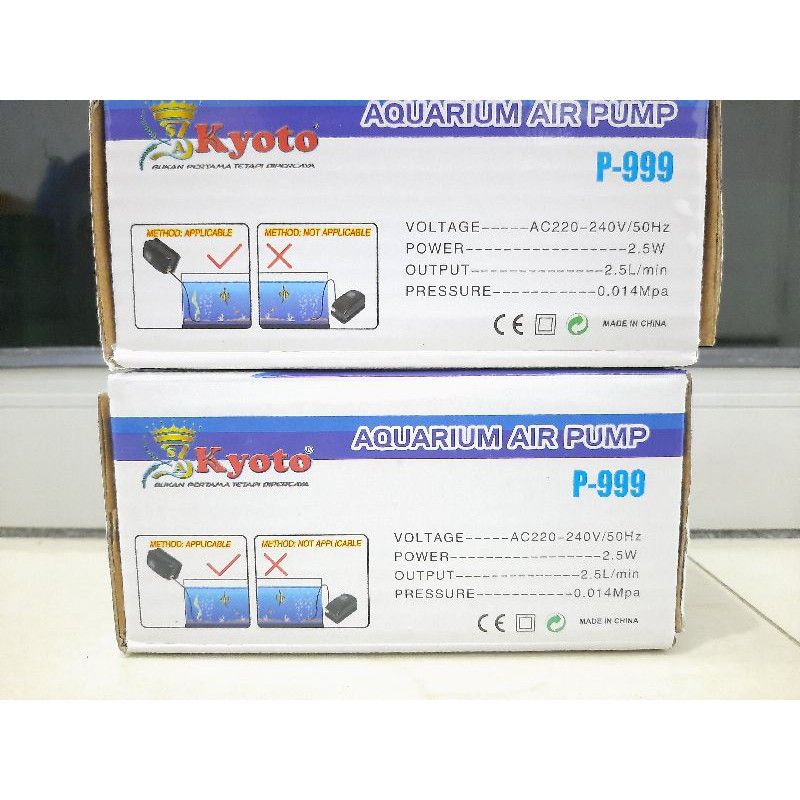 Promo murah Mesin airpump aerator udara KYOTO P 999