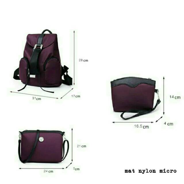 Ransel tri set/tas murah/tas laris/satuset dapat 3/tas gendong anak gadis